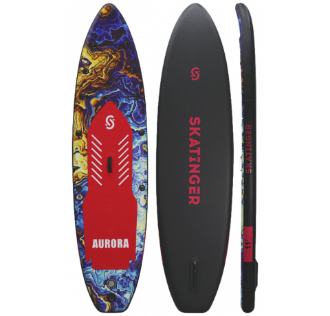 Skatinger Aurora Red Allround SUP Tahtası – Cesur, Kozmik, Dengeli