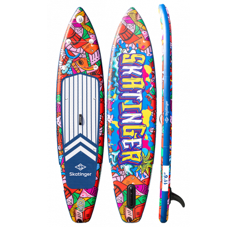 Skatinger Graffiti Red Touring SUP Tahtası – Denge, Kontrol, İfade