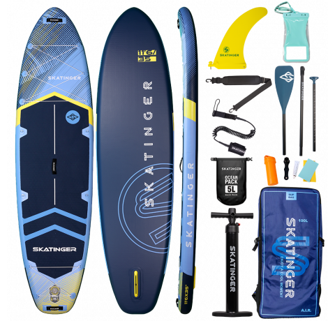 Skatinger Sky Blue Allround SUP Tahtası – Denge, Hassasiyet ve Konfor