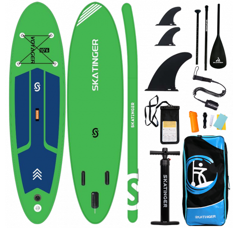 Skatinger Voyager Grass Green Allround SUP Tahtası – Enerji, Denge, Kontrol