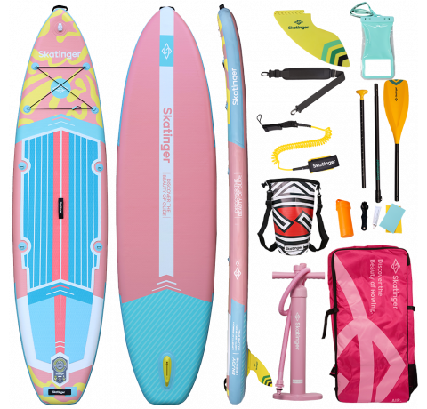 Skatinger White Night Glow SUP Tahtası – Stabilite, Konfor, Huzur