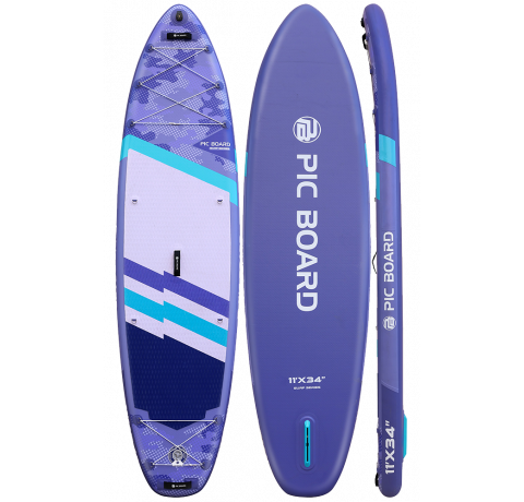 Skatinger Camouflage Purple Allround SUP Tahtası – Stil, Denge, Çok Yönlülük