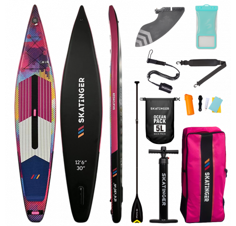 Skatinger CMYK Pink Racing SUP Board