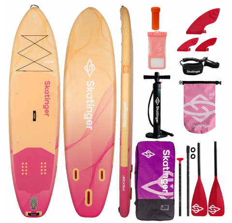 Skatinger Wave Yellow Allround SUP Tahtası – Şık, Dengeli, Güvenli